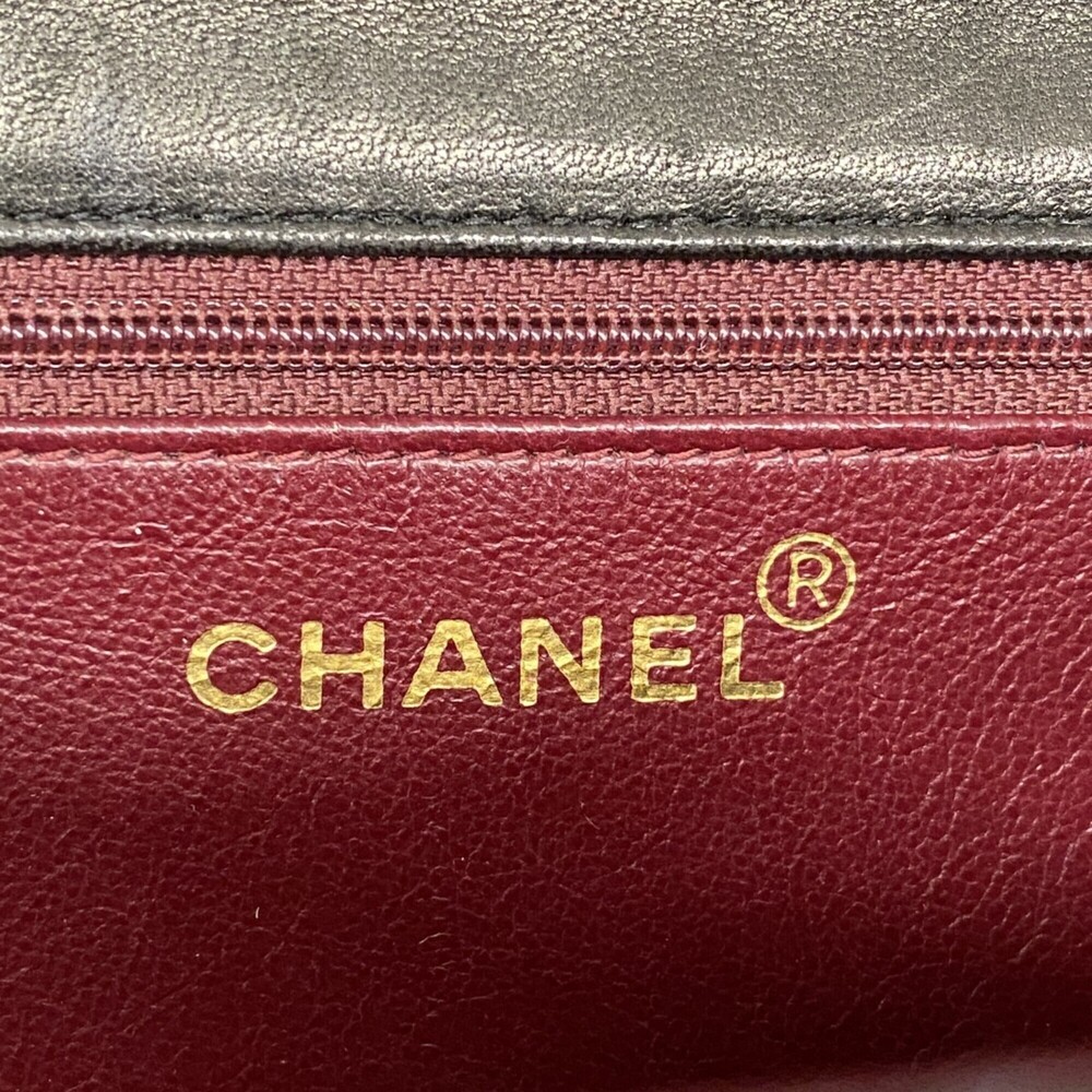 Chanel Matelassé Chain Shoulder Bag, Lambskin, Black, Women's - Picture 5 of 11
